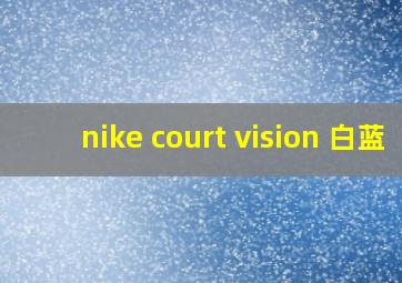 nike court vision 白蓝